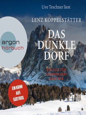 cover image of Das dunkle Dorf--Commissario Grauner ermittelt, Band 6